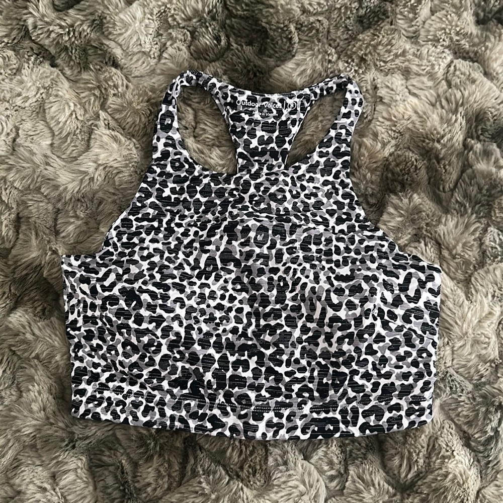OV Snow Leopard Sports Bra